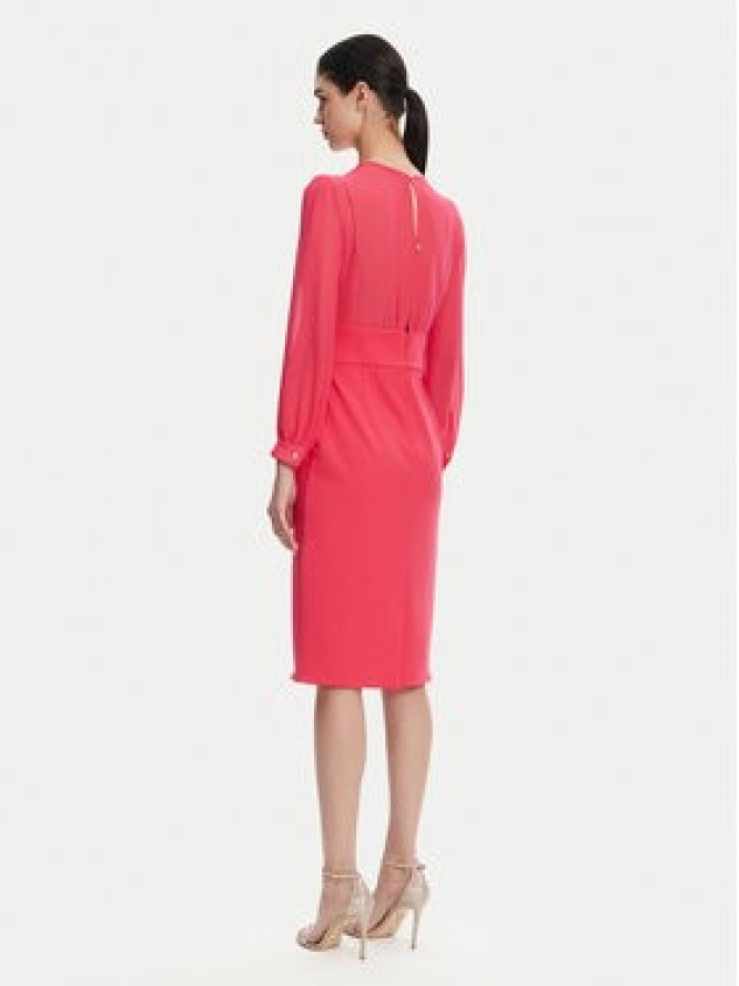 Rinascimento Sukienka koktajlowa CFC0123289003 Różowy Regular Fit