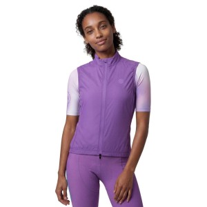 Damska ultralekka wiatroszczelna kamizelka rowerowa Siroko V2-W Breeze Purple