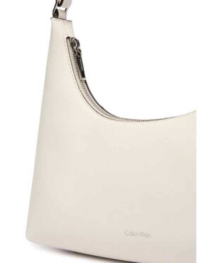 Calvin Klein Torebka Foil Logo Conv Shou?Lder Bag LV04F3272G Biały