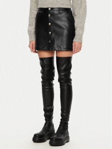 ONLY Spódnica z imitacji skóry Amazing 15331876 Czarny Slim Fit