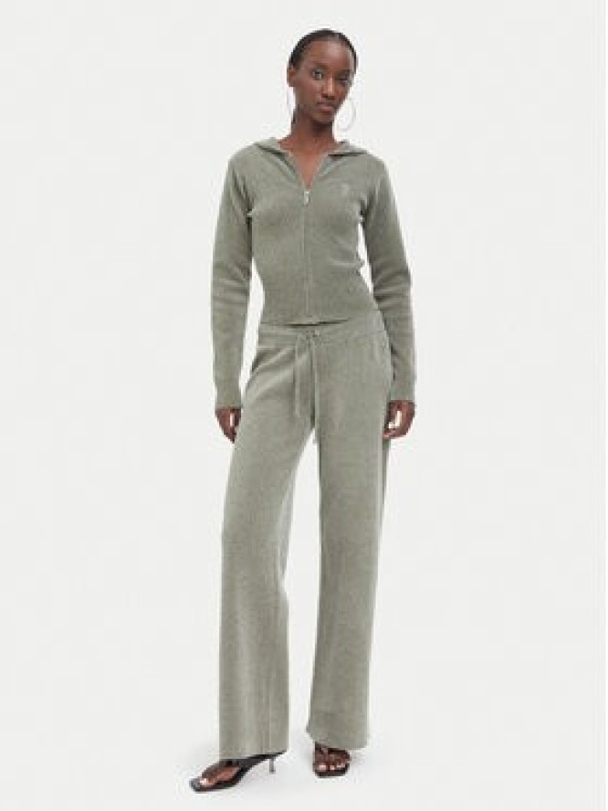 Juicy Couture Spodnie dresowe JCWEB006 Khaki Regular Fit