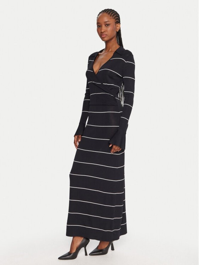 French Connection Sukienka dzianinowa 71ZAG Granatowy Regular Fit