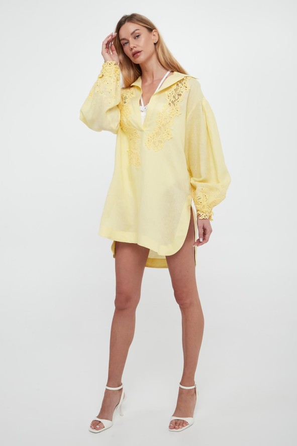 Tunika lniana ERMANNO SCERVINO LIFE