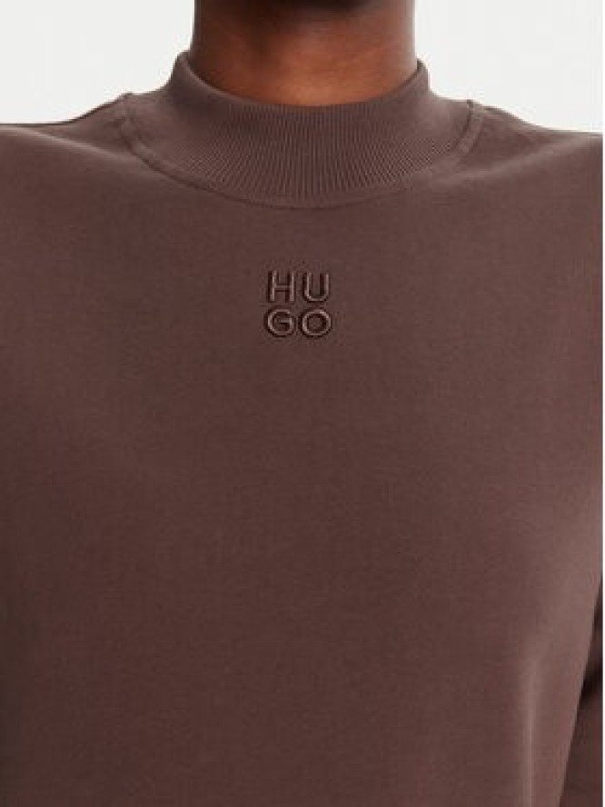 HUGO Bluza Daxandria 50527463 Brązowy Relaxed Fit