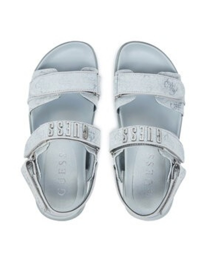 Guess Sandały FLJFDS LEL03 Niebieski