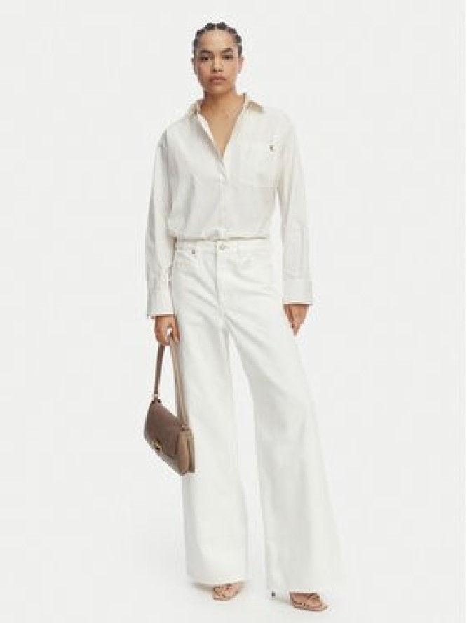 BOSS Jeansy C Slouchy MR 2.0 50558723 Biały Relaxed Fit