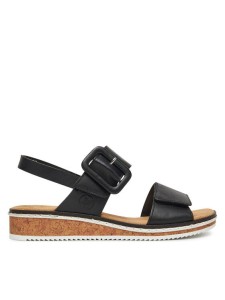 Rieker Sandały V3667-00 Czarny