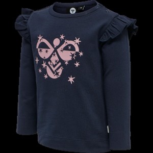 hummel Długi rękaw hmlSPARKLE z falbankami – BLACK IRIS