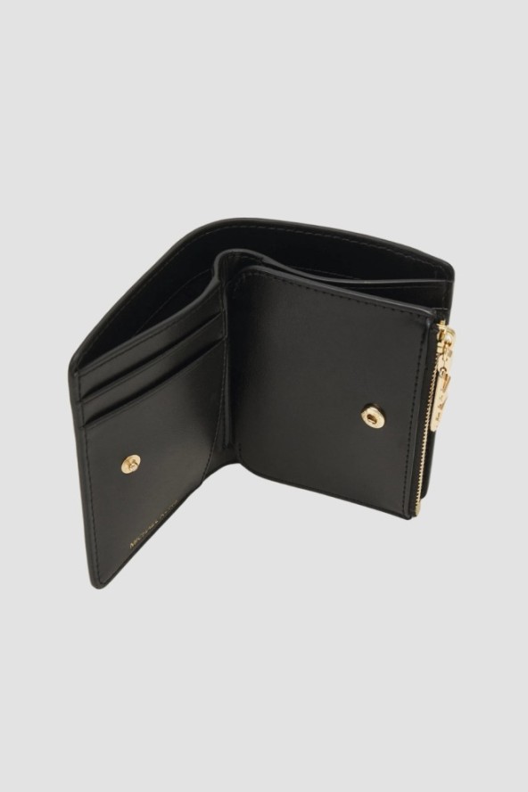 MICHAEL KORS Czarny portfel skórzany