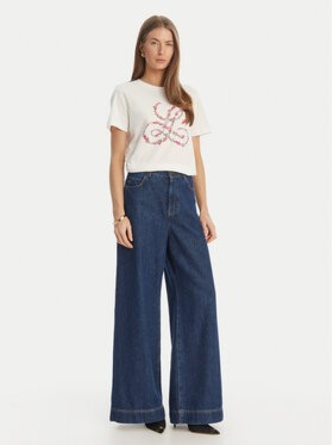 Luisa Spagnoli T-Shirt Ballada 543153 Biały Regular Fit