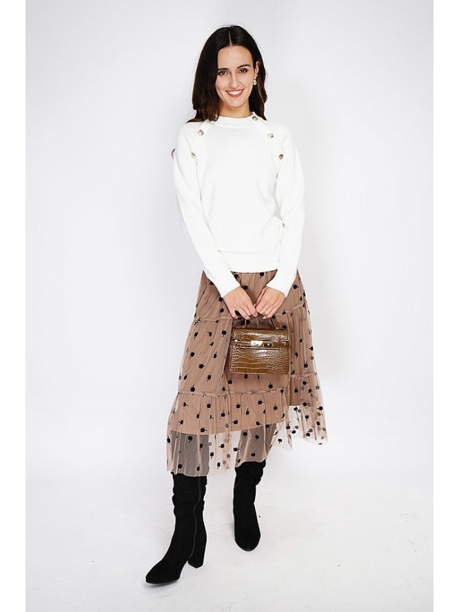 C& Jo Sweter w kolorze białym rozmiar: 36