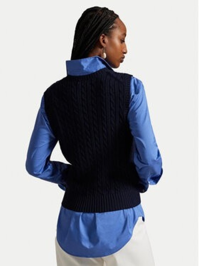 Polo Ralph Lauren Sweter 211971882501 Granatowy Slim Fit