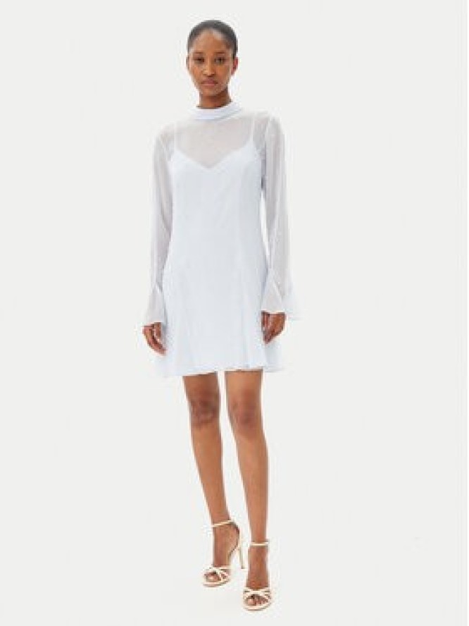 French Connection Sukienka koktajlowa 71YBD Błękitny Regular Fit