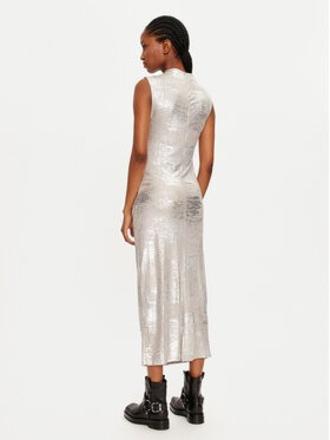 Vila Sukienka koktajlowa 14100142 Srebrny Regular Fit