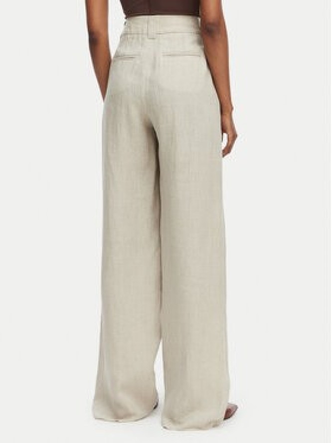 Marella Spodnie materiałowe Rete 2613131022 Beżowy Straight Fit