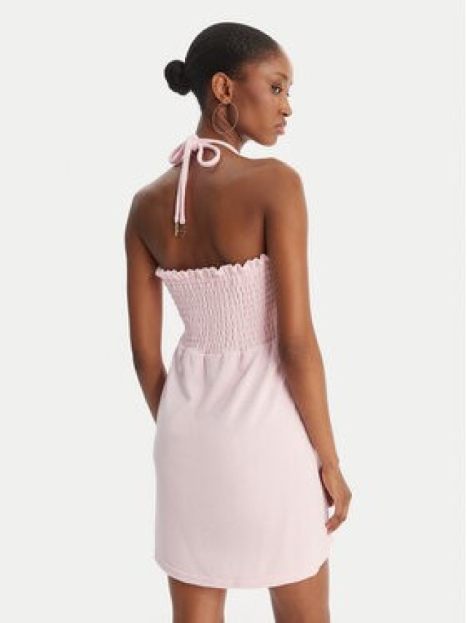 Juicy Couture Sukienka letnia Smocked Terry JCGED126007 Różowy Regular Fit