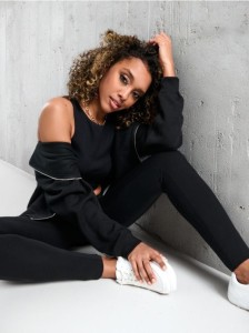 Legginsy z wysokim stanem - czarny