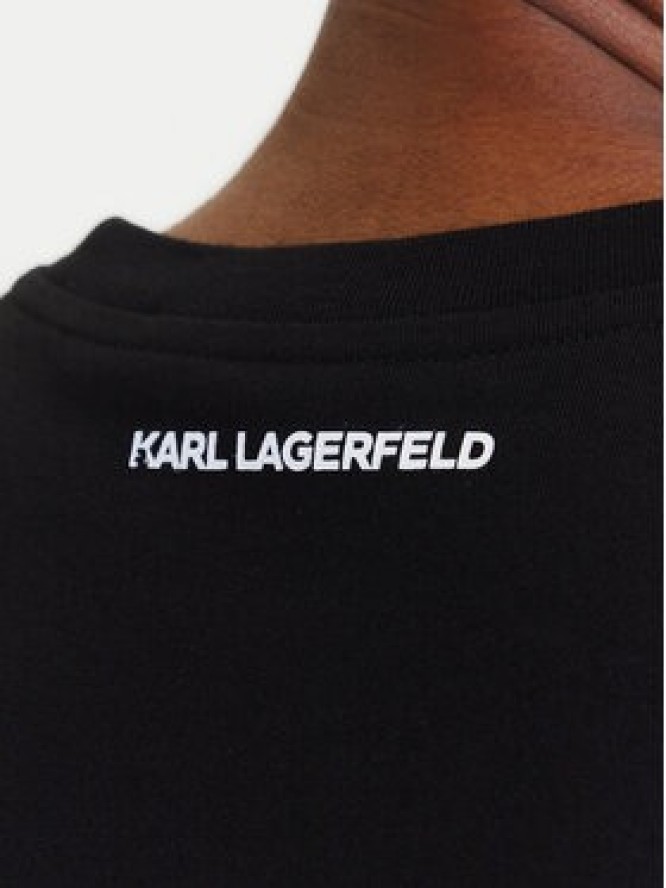 KARL LAGERFELD T-Shirt A3W17105 Czarny Regular Fit