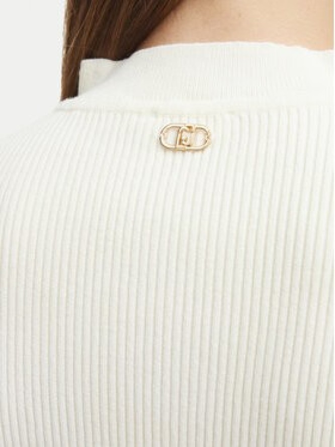 Liu Jo Sport Sweter TF6082 MS63L Kremowy Regular Fit