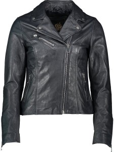 Apple of Eden Skórzana kurtka w kolorze granatowym rozmiar: 36