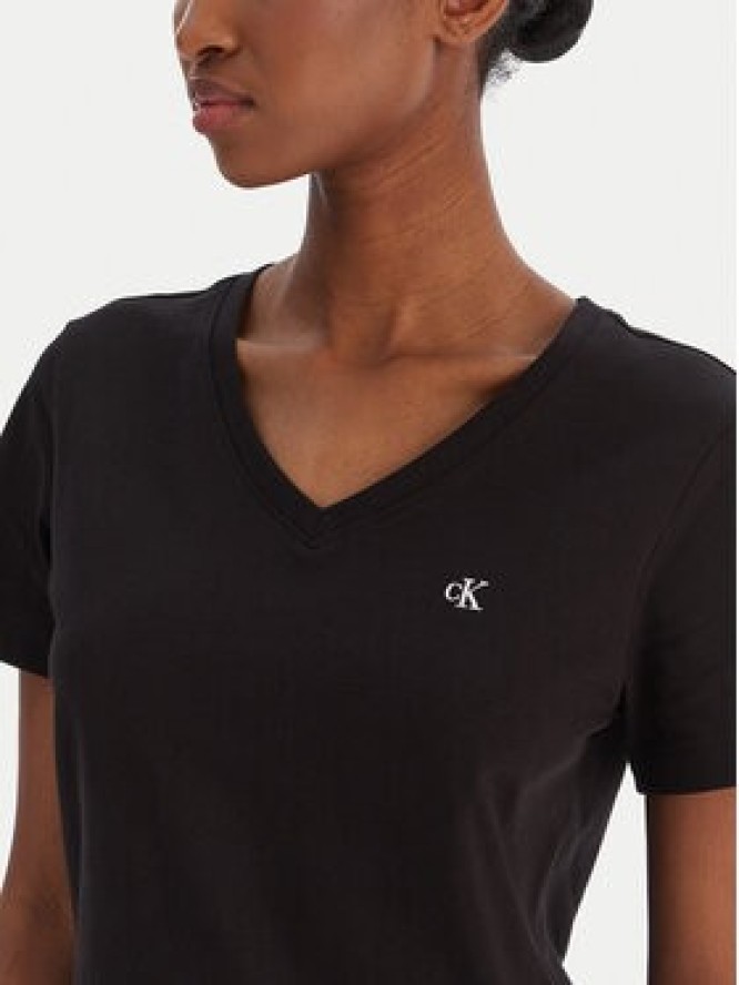 Calvin Klein Jeans T-Shirt Ss Monogram Vnk LV047B205G Czarny Regular Fit
