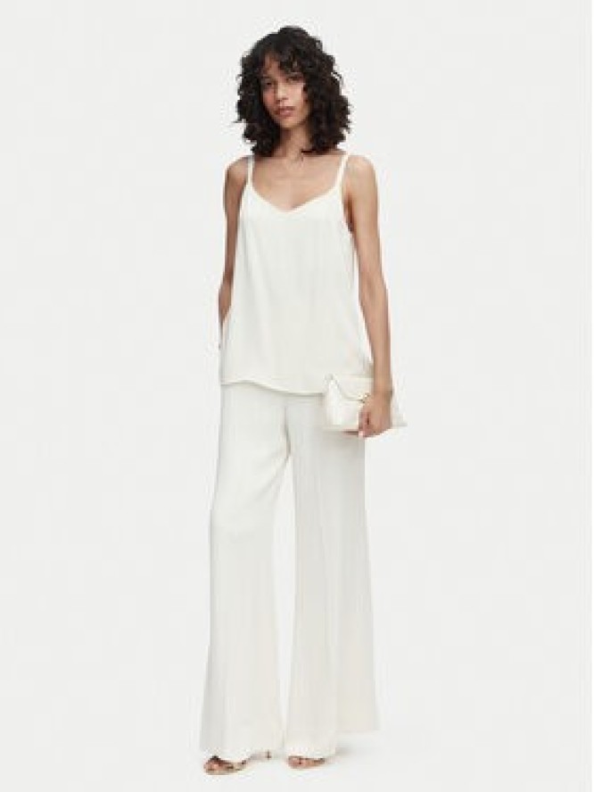 ACCESS FASHION Spodnie palazzo 63-5082-875 Kremowy Wide Leg