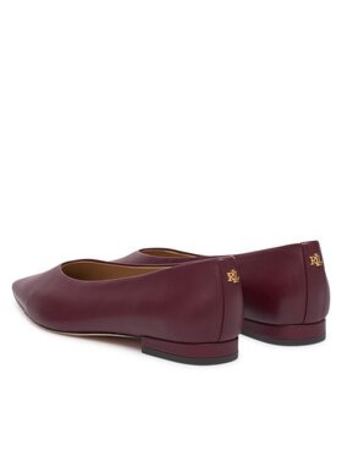 LAUREN RALPH LAUREN Baleriny Audri 802P18411006 Bordowy
