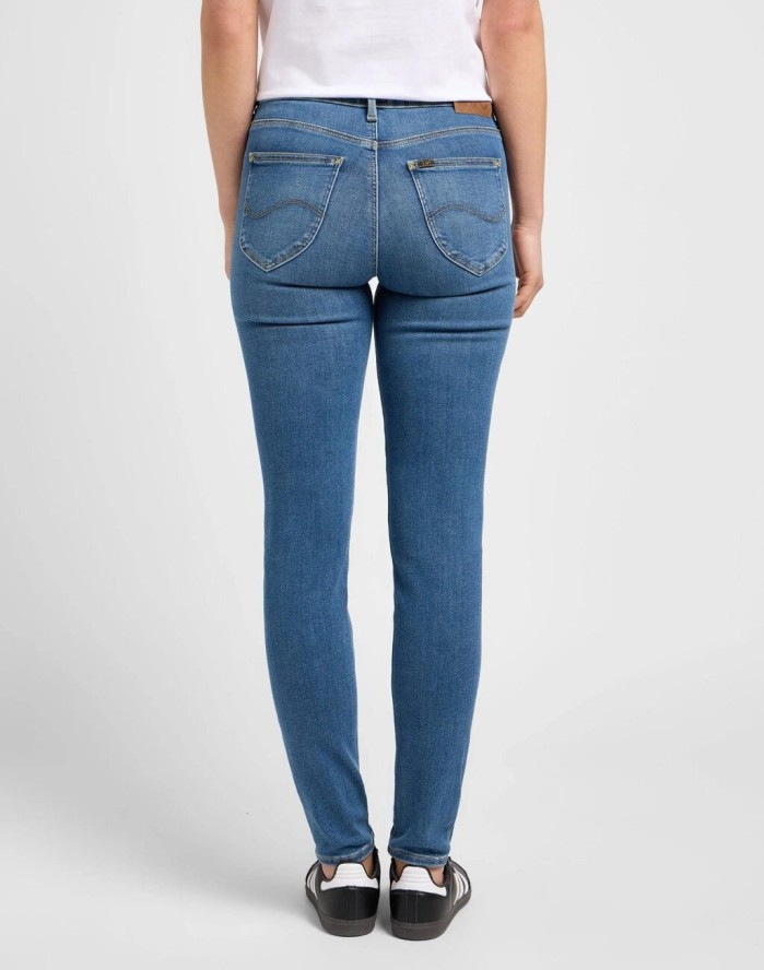 LEE DAMSKIE SPODNIE JEANSOWE LEE FOREVERFIT METEORIC L32SOVD43 112338351