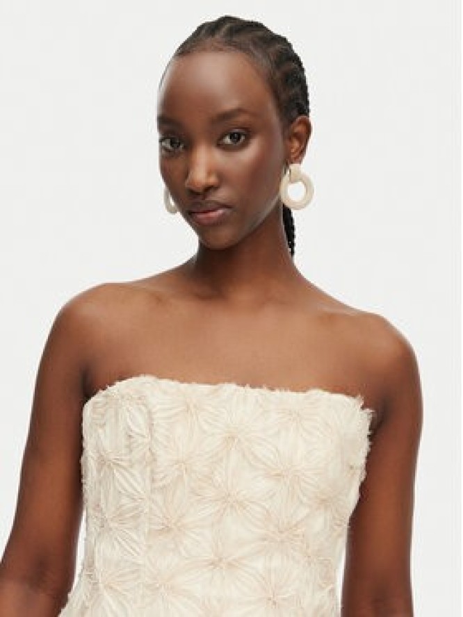 Bardot Sukienka koktajlowa Karoline 60099DB6 Beżowy Regular Fit