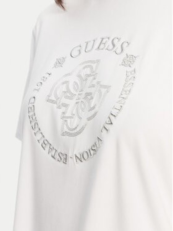Guess T-Shirt V5YI05 KCOA2 Biały Regular Fit