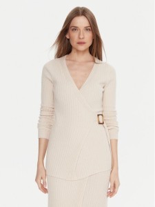 Kontatto Kardigan 3M0954C Écru Slim Fit