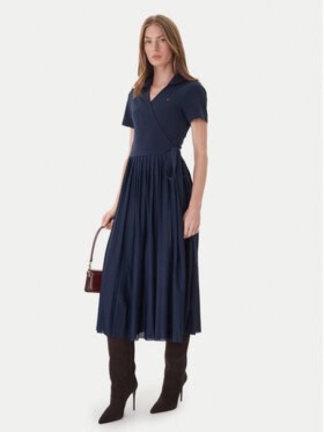 Tommy Hilfiger Sukienka codzienna 1985 WW0WW45733 Granatowy Regular Fit