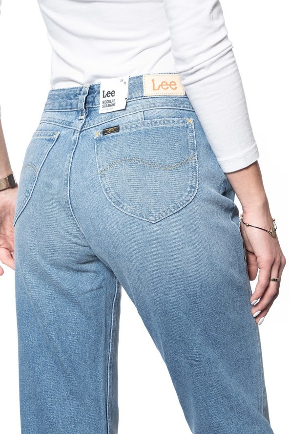 SPODNIE DAMSKIE LEE REGULAR STRAIGHT 90'S CAROL WORN CALLIE L30JGAZM 112106462