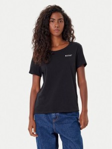 Mustang T-Shirt Alma 1016748 Czarny Regular Fit