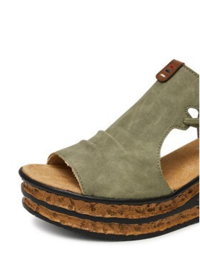 Rieker Sandały 68175-52 Zielony