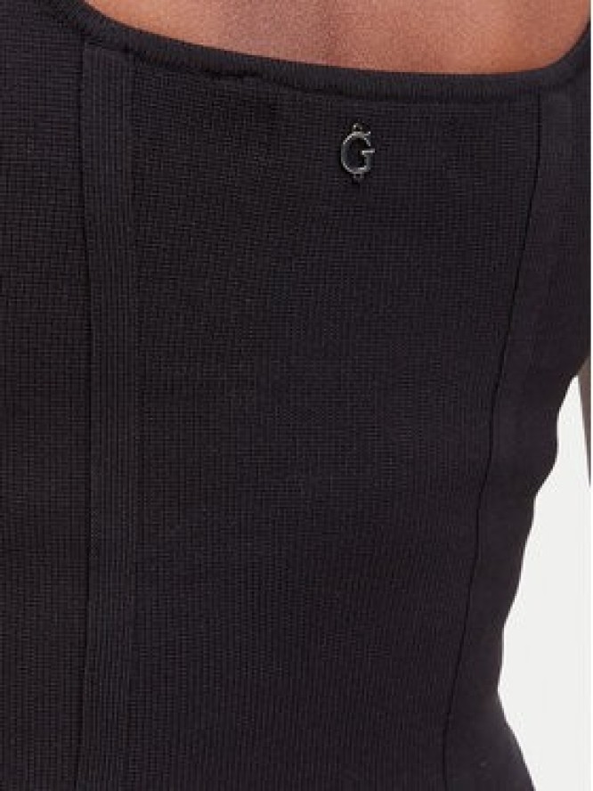 Guess Top W6YZ08 Z0979 Czarny Slim Fit