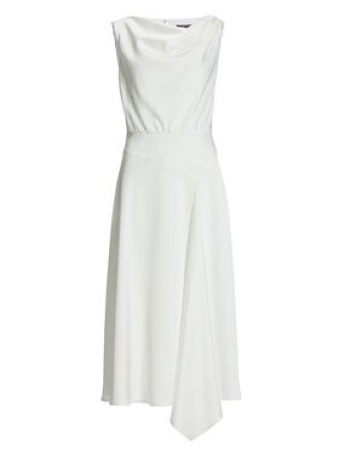 Swing Sukienka koktajlowa 5AJ16500 Biały Regular Fit