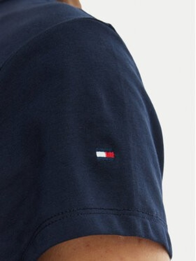 Tommy Hilfiger T-Shirt WW0WW48710 Granatowy Slim Fit