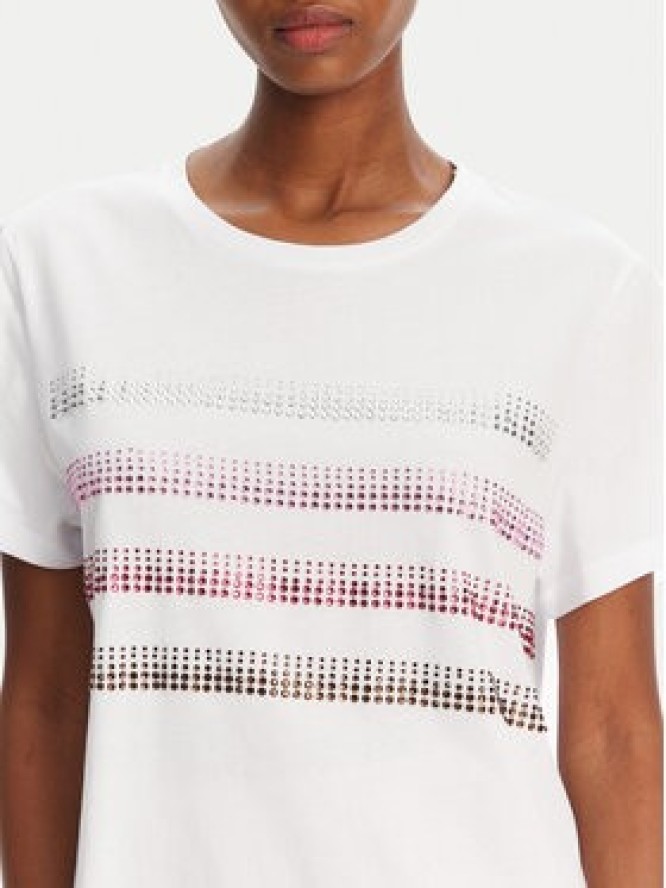 Marella T-Shirt Foglia 2515971042 Biały Regular Fit