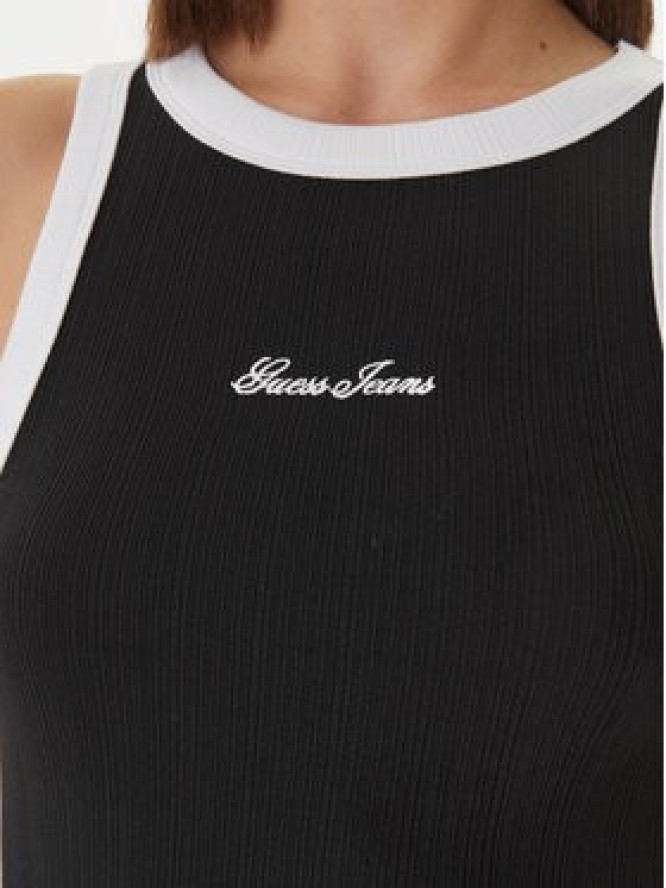 Guess Jeans Top W6GPZ8 KF641 Czarny Slim Fit