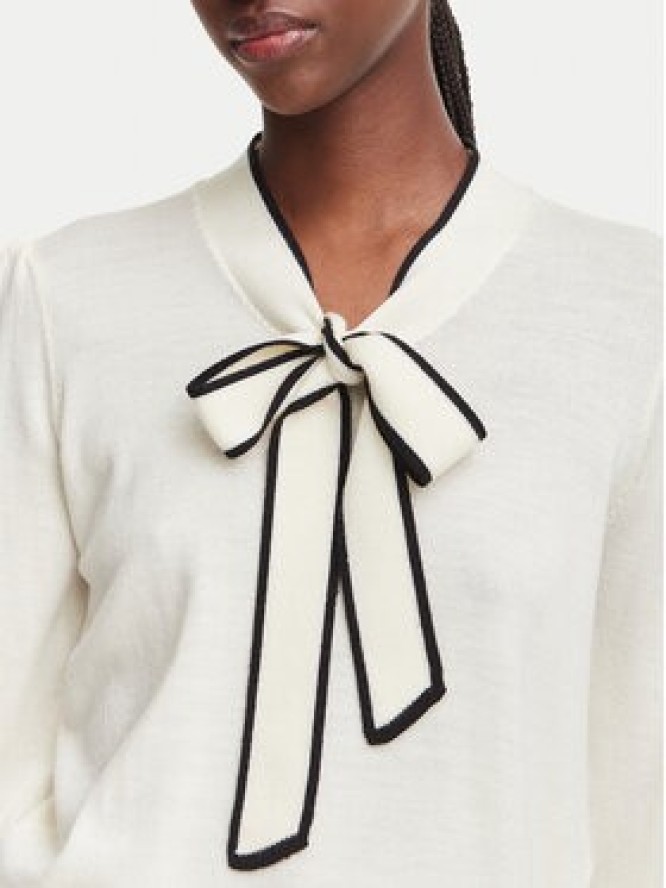 Luisa Spagnoli Sweter Maggiolone 100461 Kremowy Regular Fit