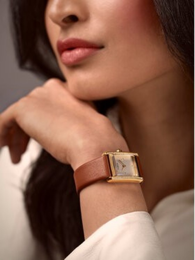 Timex Zegarek Hailey TW2W63900 Brązowy