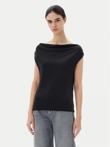 JDY Bluzka Ester 15351679 Czarny Regular Fit