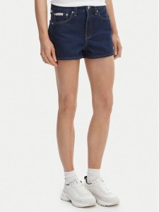 Calvin Klein Jeans Szorty jeansowe LV047F768G Granatowy Slim Fit