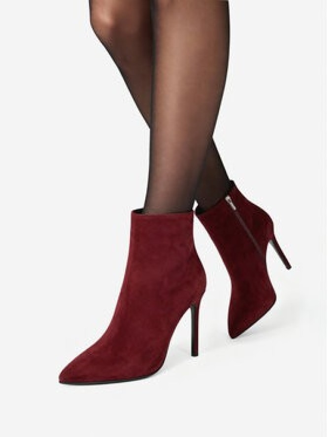 Eva Minge Botki EO-ELAINA-E123-02B Bordowy