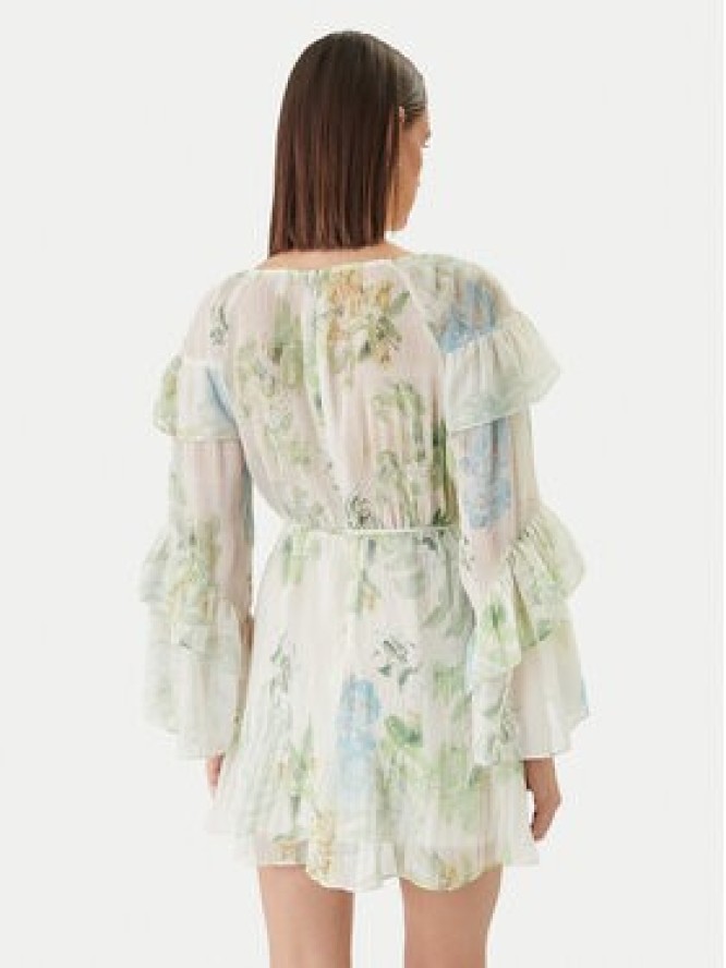 Guess Sukienka koktajlowa W6GKA5 W2400 Zielony Regular Fit