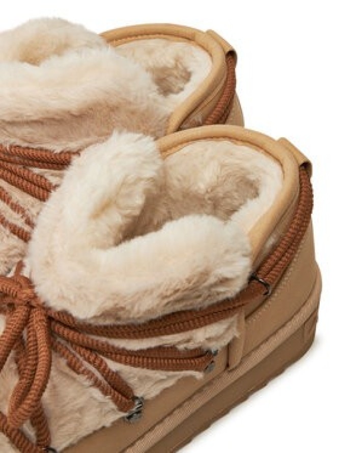 D.Franklin Śniegowce Nordic TRK Fur Low Bomb DFSH370011 Beżowy