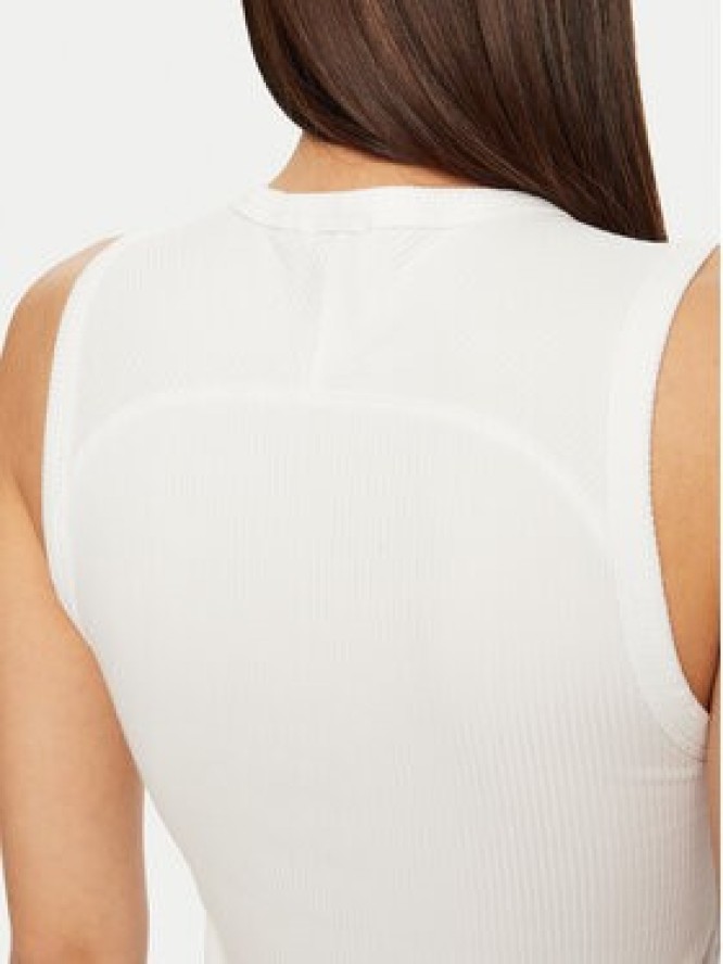 Calvin Klein Top K20K208054 Biały Slim Fit