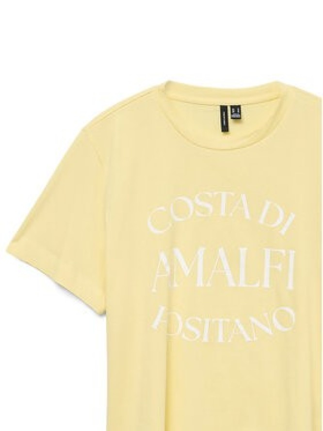 Vero Moda T-Shirt Sonna 10327143 Żółty Regular Fit