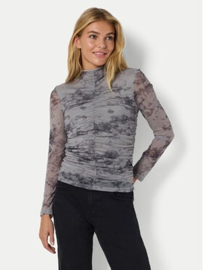 Noisy May Bluzka Iggy 27031592 Szary Slim Fit